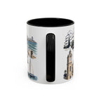 Tel Aviv Coffee Mug | Israel Travel Souvenir | Vintage Illustrated City Gift | 11 oz 15 oz Accent Mug