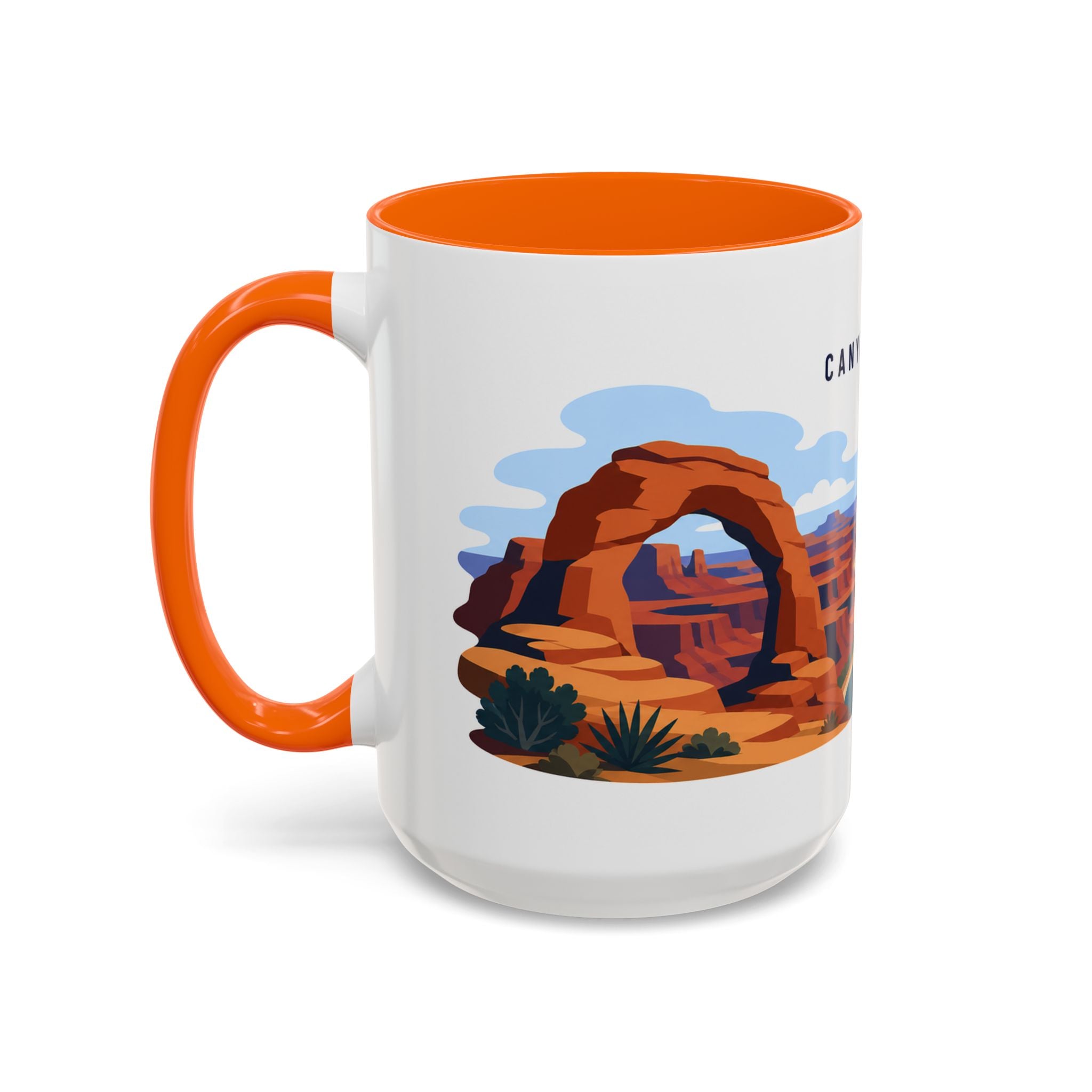Canyonlands National Park Coffee Mug | Solid Color Block Park Souvenir | 11oz 15oz Accent Mug
