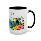 Costa Rica Coffee Mug | Travel Souvenir Accent Mug | Place Gift Ceramic Cup 11oz 15oz