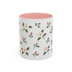 Michigan Apple Blossom Mug, State Flower Floral Coffee Cup, 11oz Botanical Gift