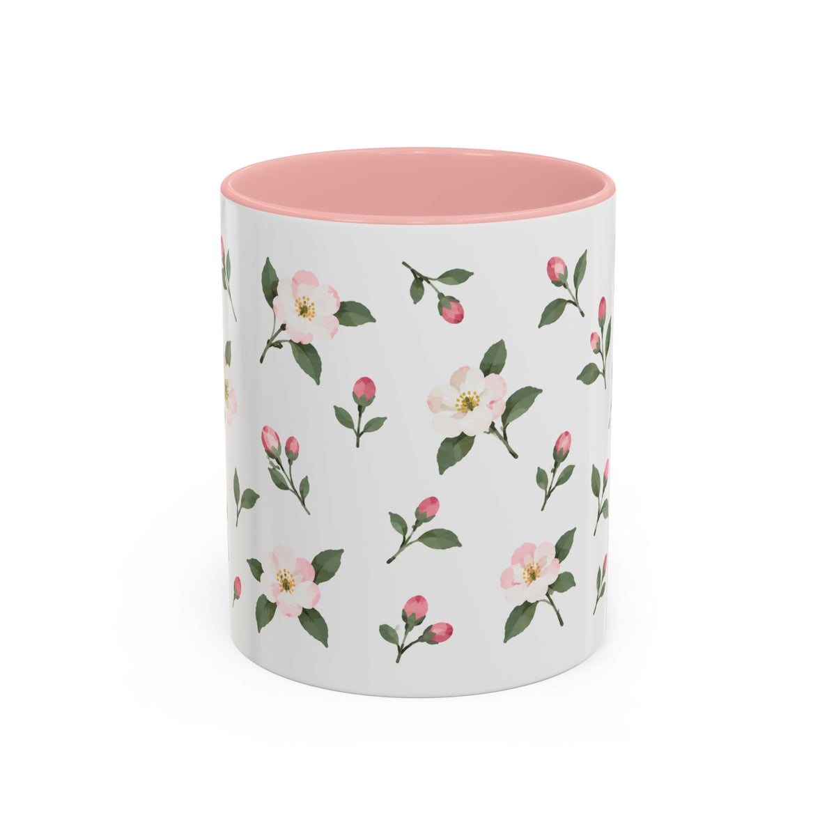 Michigan Apple Blossom Mug, State Flower Floral Coffee Cup, 11oz Botanical Gift
