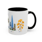 Seoul Coffee Mug | South Korea Travel Souvenir | Porcelain Decal City Gift | 11oz 15oz Accent Mug