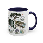 Big Sur Coffee Mug | Travel Destination Souvenir Gift | Accent Color Ceramic 11oz 15oz