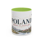 Poland Home Country Mug | Moving Away Gift | Long Distance Friendship | 11 oz 15 oz Accent Mug