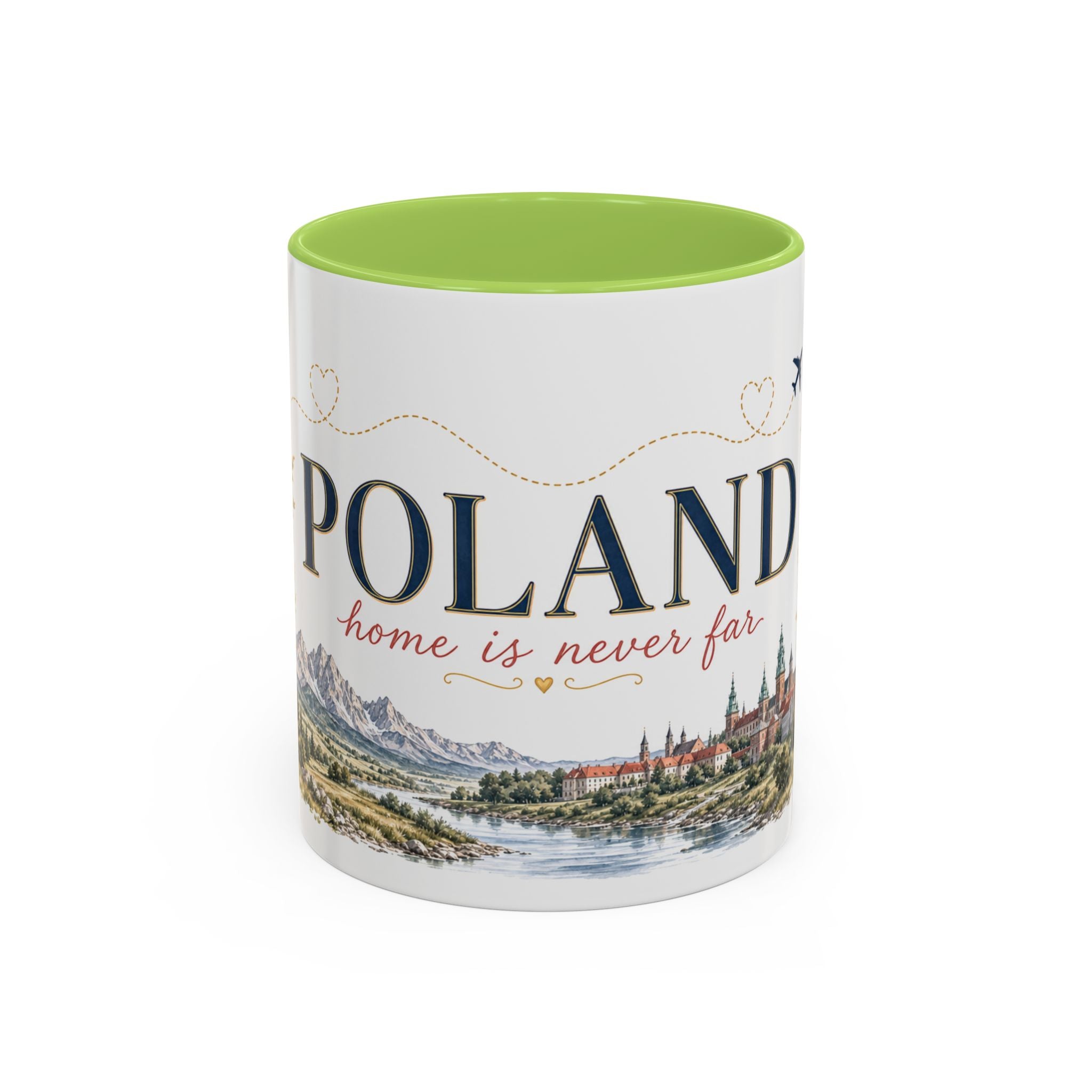 Poland Home Country Mug | Moving Away Gift | Long Distance Friendship | 11 oz 15 oz Accent Mug