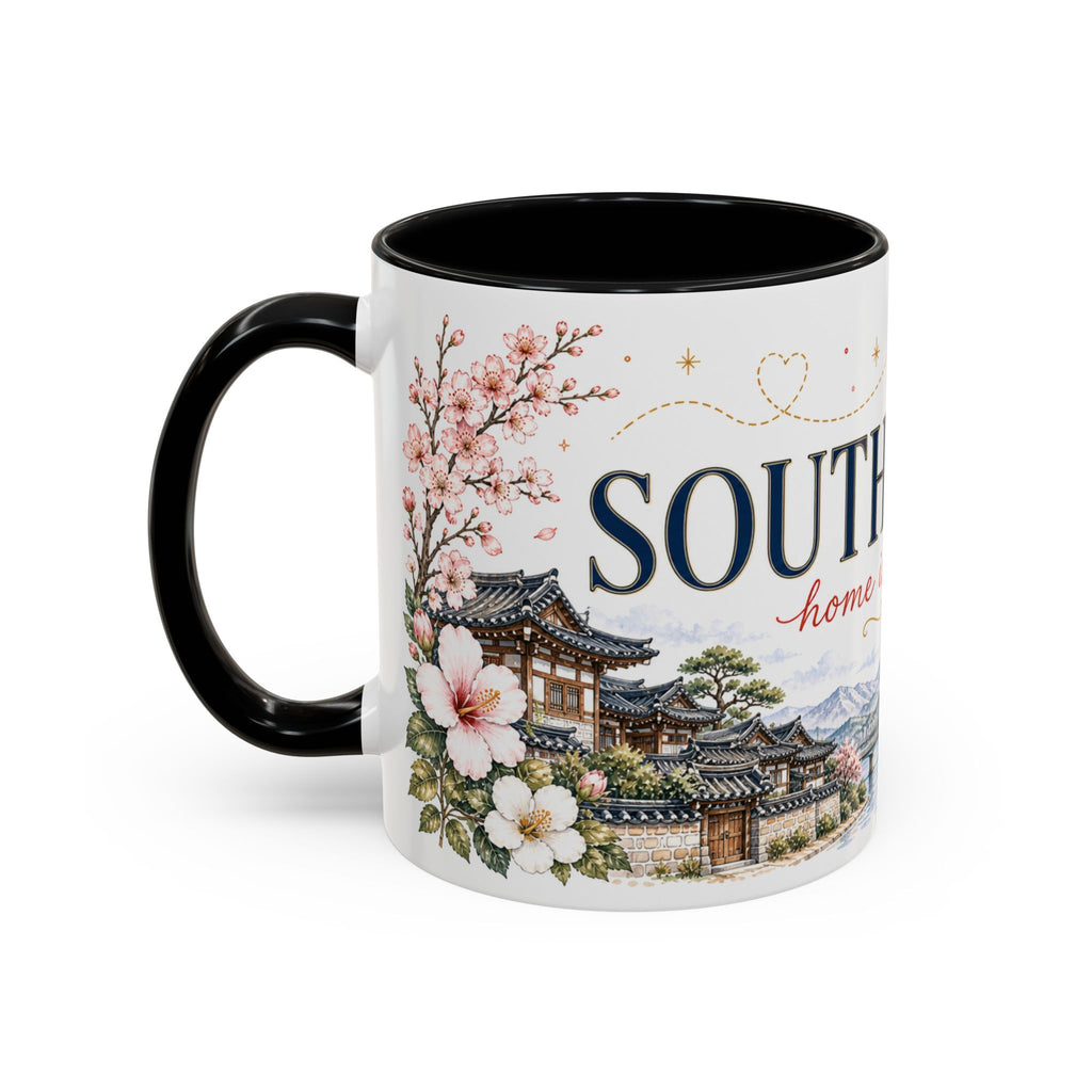 South Korea Home Country Mug | Moving Away Gift | Long Distance Friendship | 11 oz 15 oz Accent Mug
