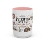 Petrified Forest National Park Coffee Mug | Arizona Painted Desert Fossil Gift | Accent Color Ceramic 11oz 15oz