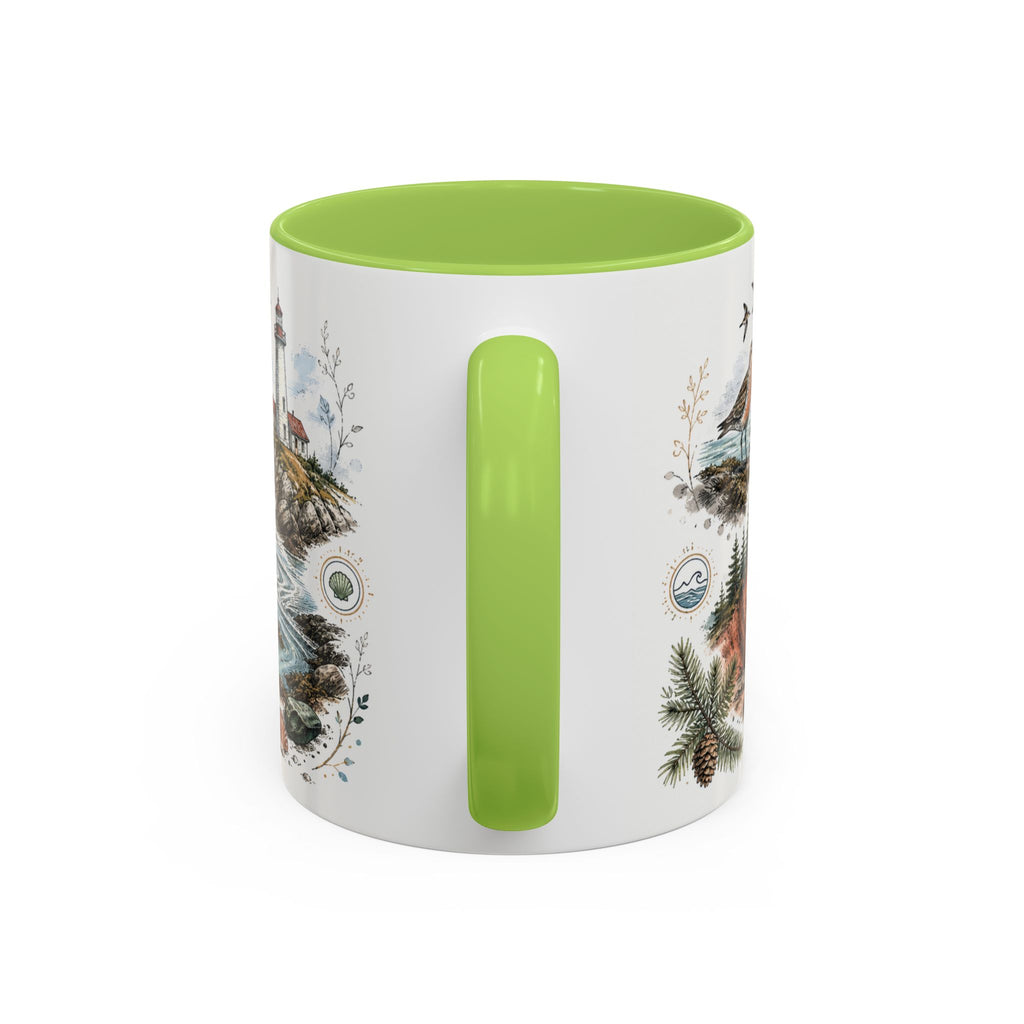 Bay of Fundy Mug, Canada Travel Souvenir, Bucket List Gift, Accent Ceramic Coffee Mug 11oz 15oz
