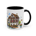 Strasbourg Illustrated Travel Mug | France Souvenir Accent Coffee Mug | 11oz 15oz Ceramic Cup