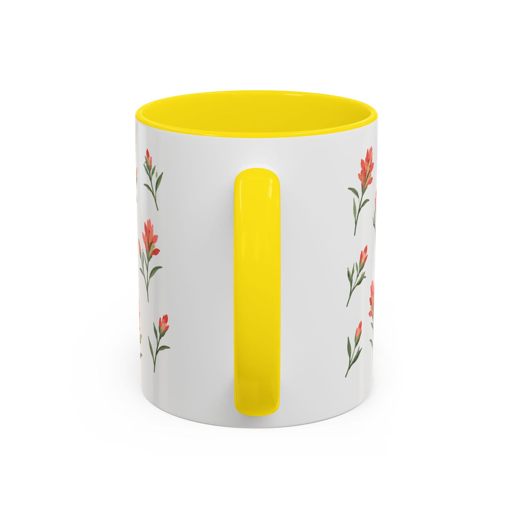 Wyoming Indian Paintbrush Mug, State Flower Floral Coffee Cup, 11oz Botanical Gift