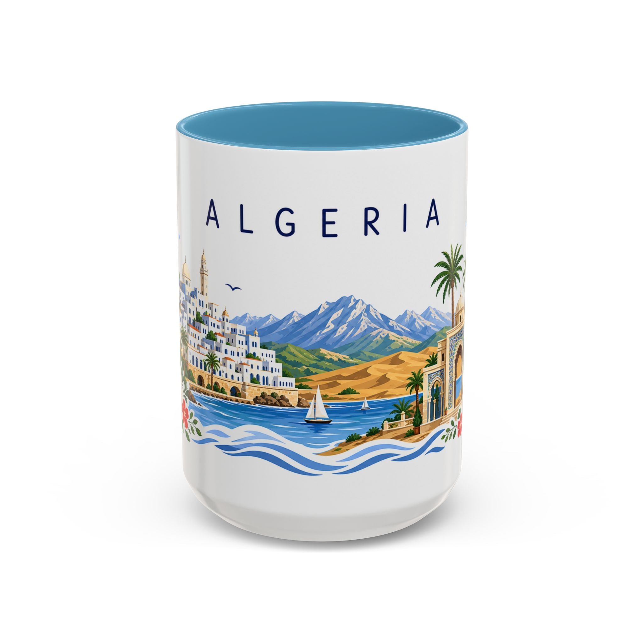 Algeria Coffee Mug | Travel Souvenir Accent Mug | Place Gift Ceramic Cup 11oz 15oz