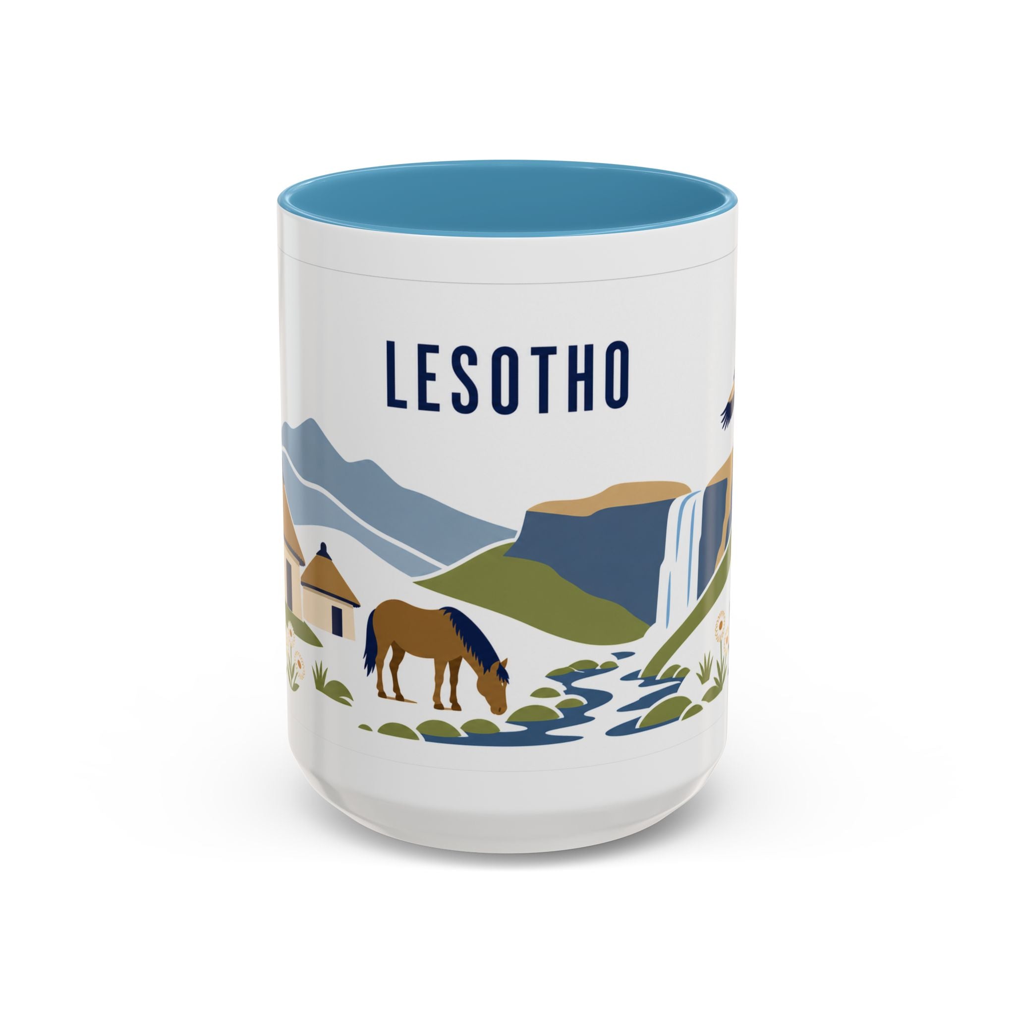 Lesotho Coffee Mug | Travel Souvenir Accent Mug | Country Gift Ceramic Cup 11oz 15oz