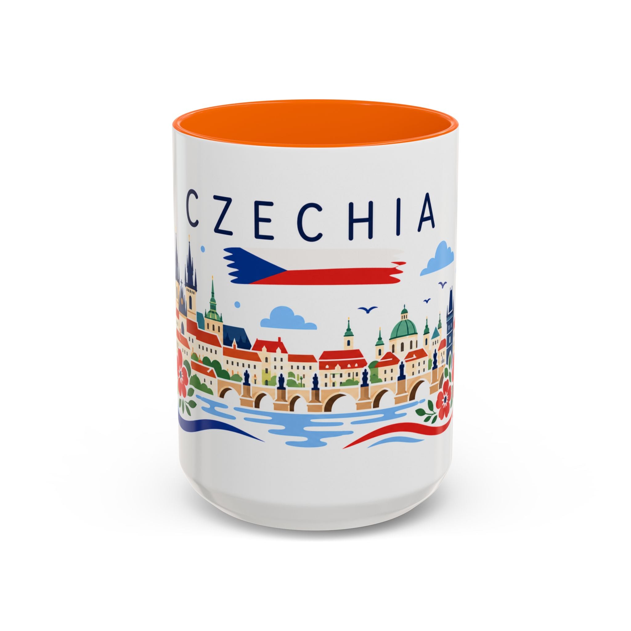 Czechia Coffee Mug | Travel Souvenir Accent Mug | Country Gift Ceramic Cup 11oz 15oz