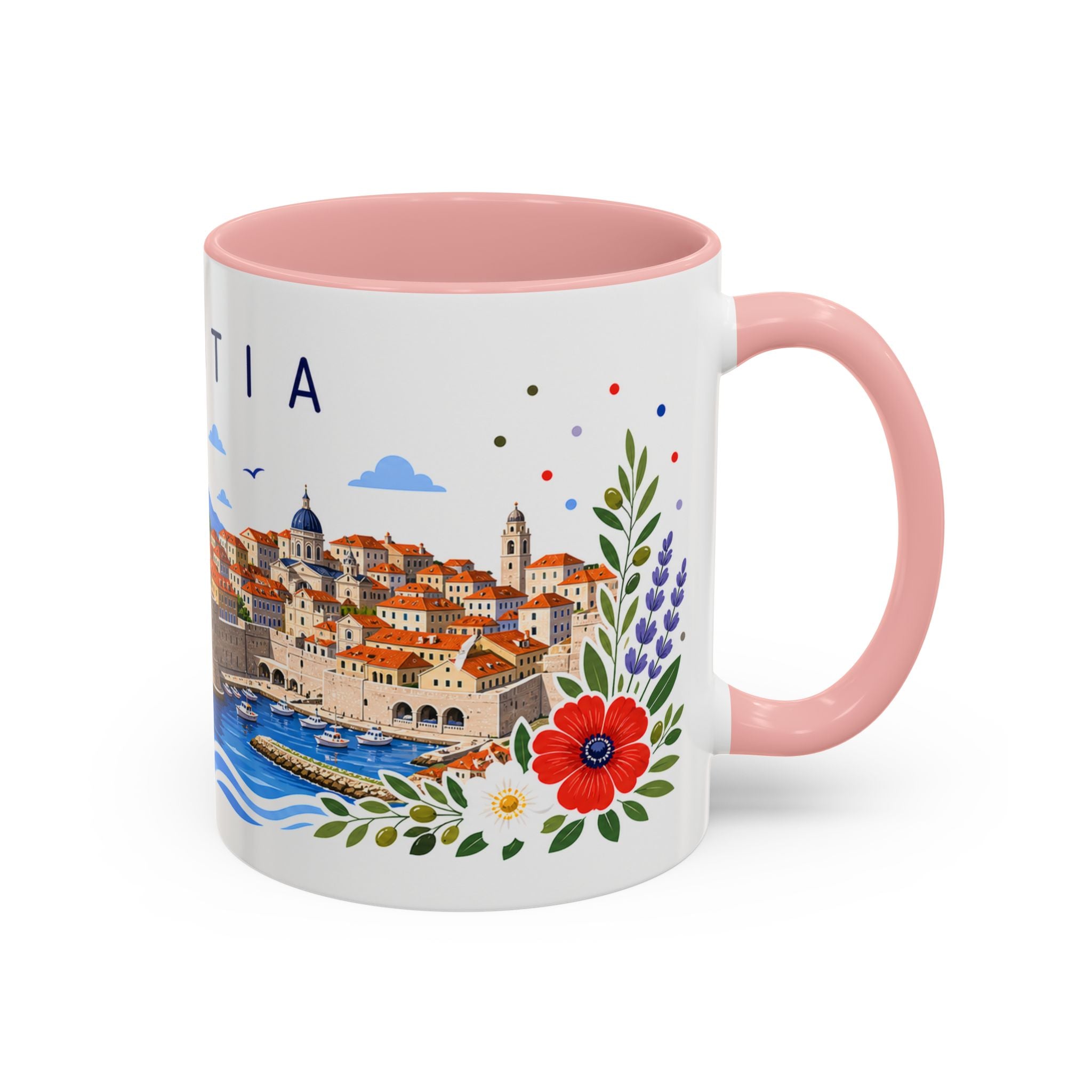Croatia Coffee Mug | Travel Souvenir Accent Mug | Place Gift Ceramic Cup 11oz 15oz