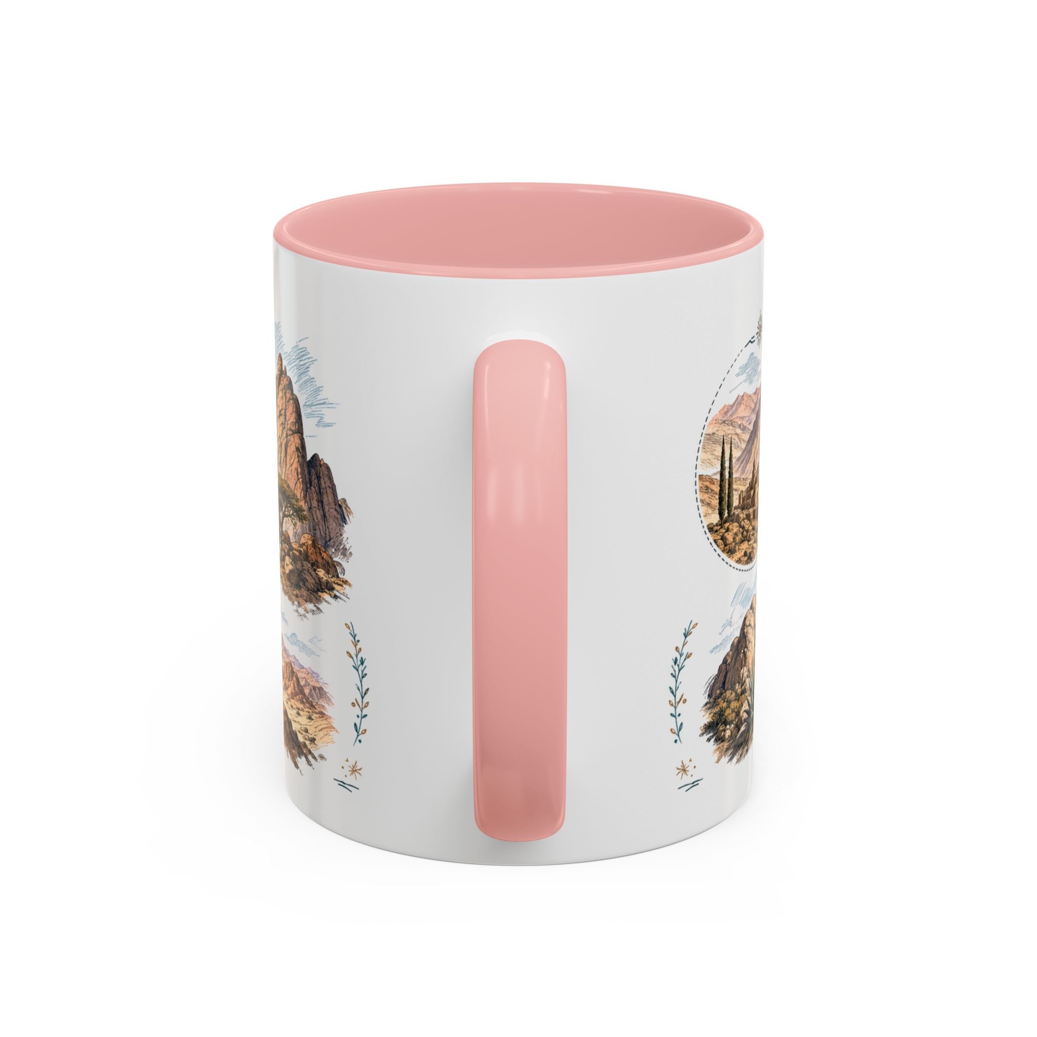 Mount Sinai Mug, Egypt Travel Souvenir, Bucket List Gift, Accent Ceramic Coffee Mug 11oz 15oz