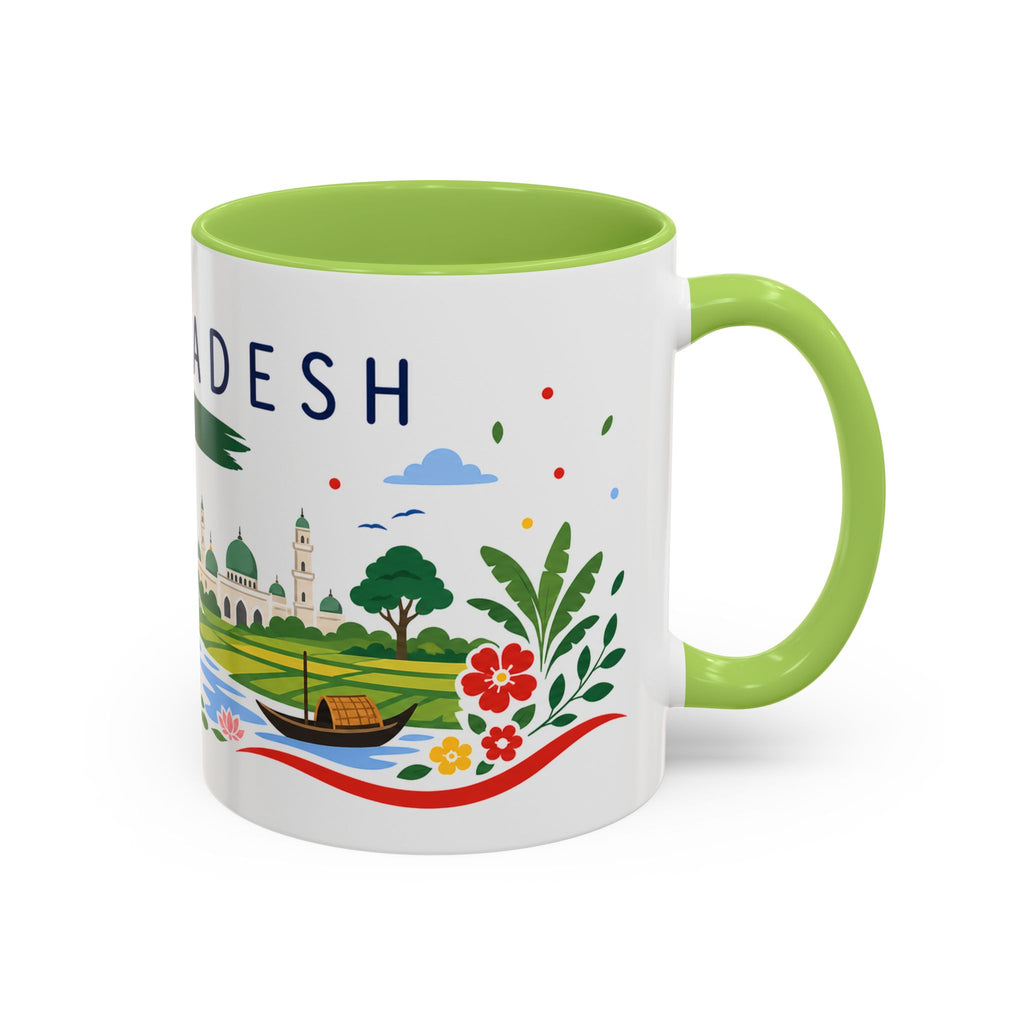 Bangladesh Coffee Mug | Travel Souvenir Accent Mug | Country Gift Ceramic Cup 11oz 15oz