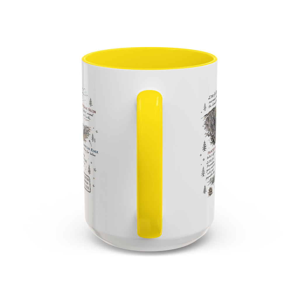 Black Canyon of the Gunnison National Park Coffee Mug | Colorado Deep Canyon Hiking Gift | Accent Color Ceramic 11oz 15oz