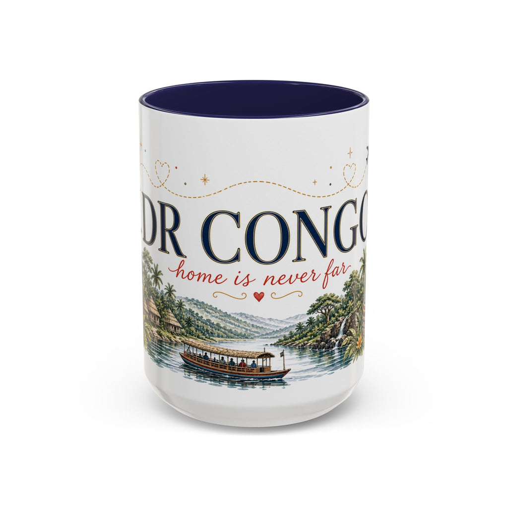 DR Congo Home Country Mug | Moving Away Gift | Long Distance Friendship | 11 oz 15 oz Accent Mug