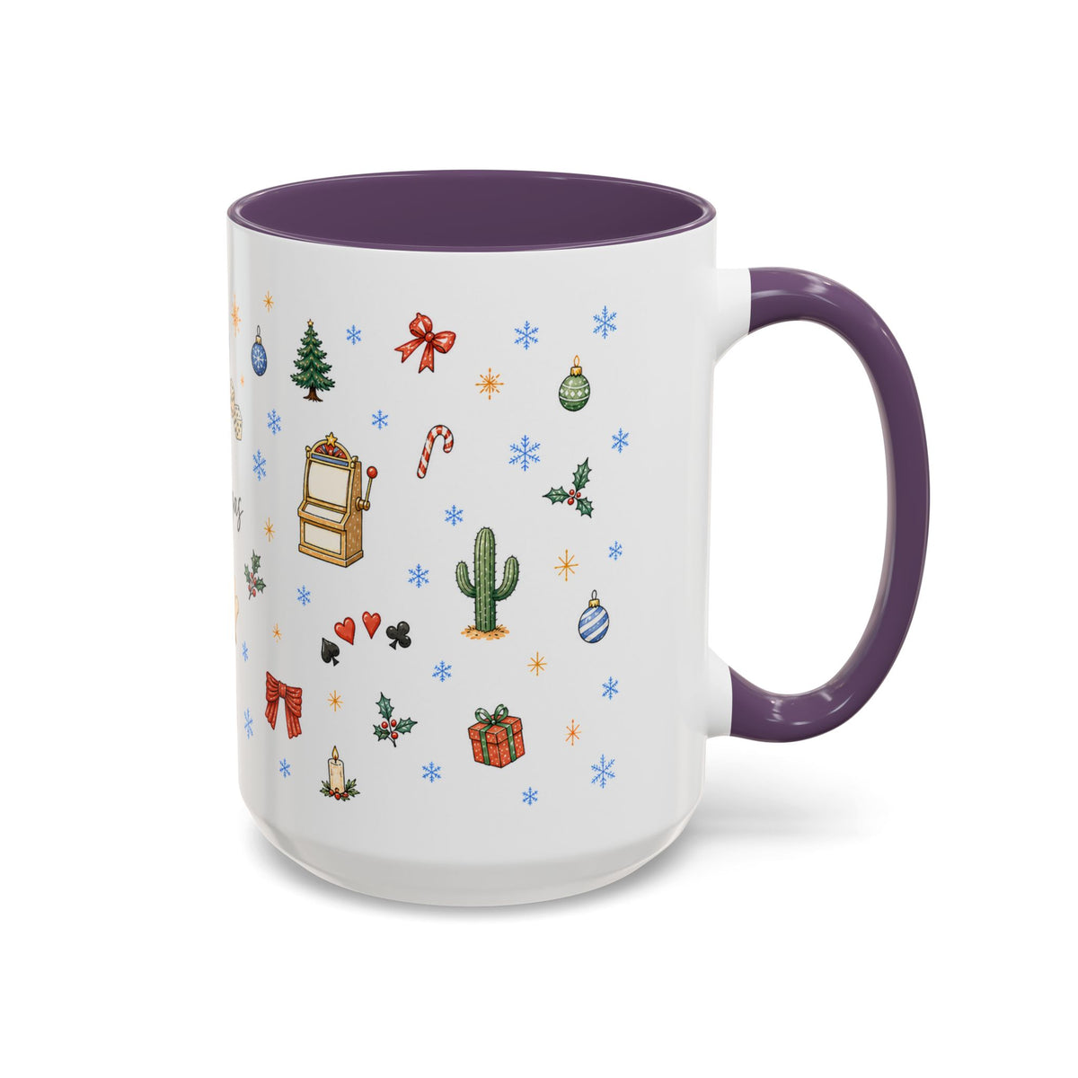 Las Vegas Christmas Mug | Watercolor City Souvenir, Travel Memories (11oz, 15oz)