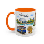 Wichita Illustrated Travel Mug | City Souvenir Accent Coffee Mug | 11oz 15oz Ceramic Cup