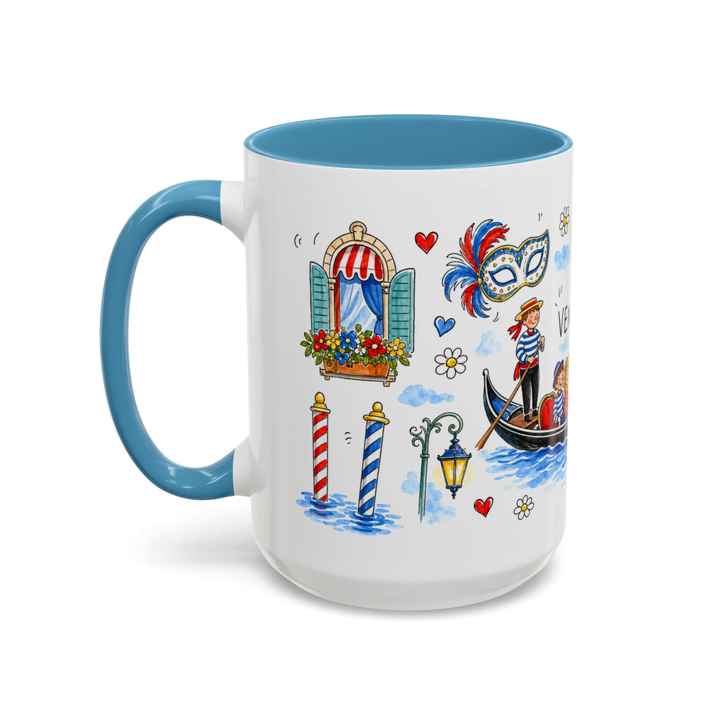 Venice Travel Mug | European City Souvenir Accent Coffee Mug | 11oz 15oz Ceramic Cup