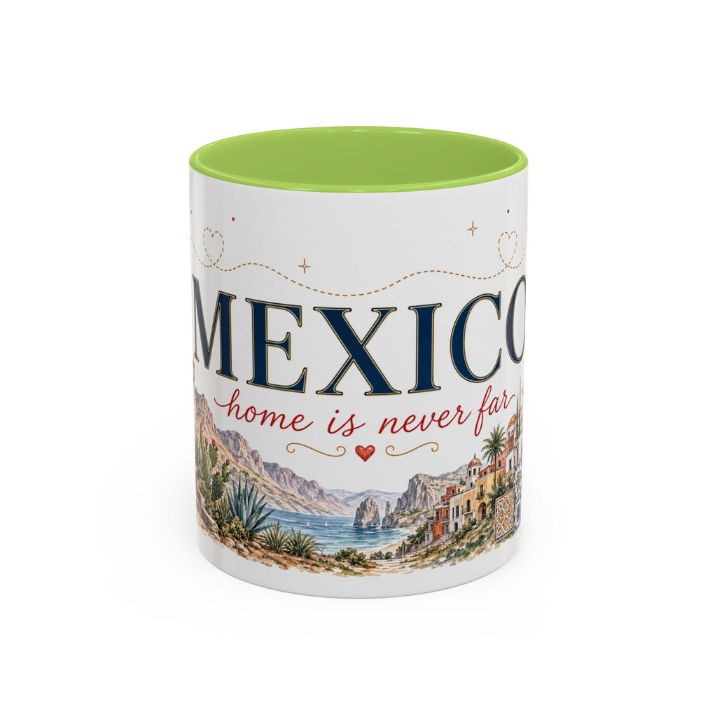 Mexico Home Country Mug | Moving Away Gift | Long Distance Friendship | 11 oz 15 oz Accent Mug