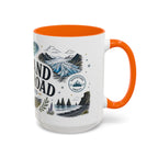 Iceland Ring Road Coffee Mug | Travel Destination Souvenir Gift | Accent Color Ceramic 11oz 15oz
