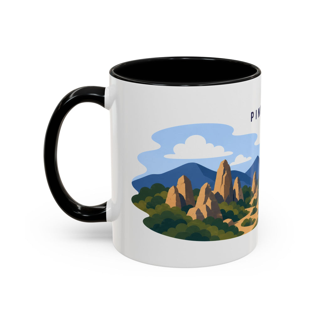 Pinnacles National Park Coffee Mug | Solid Color Block Park Souvenir | 11oz 15oz Accent Mug