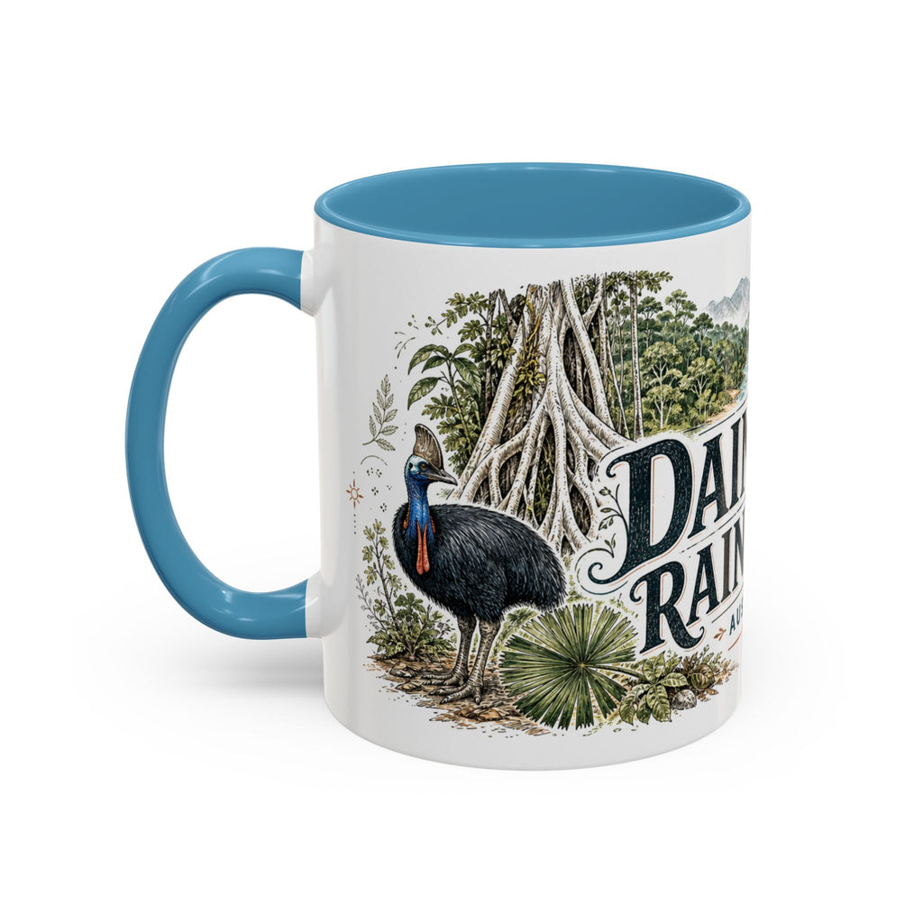 Daintree Rainforest Mug, Australia Travel Souvenir, Bucket List Gift, Accent Ceramic Coffee Mug 11oz 15oz