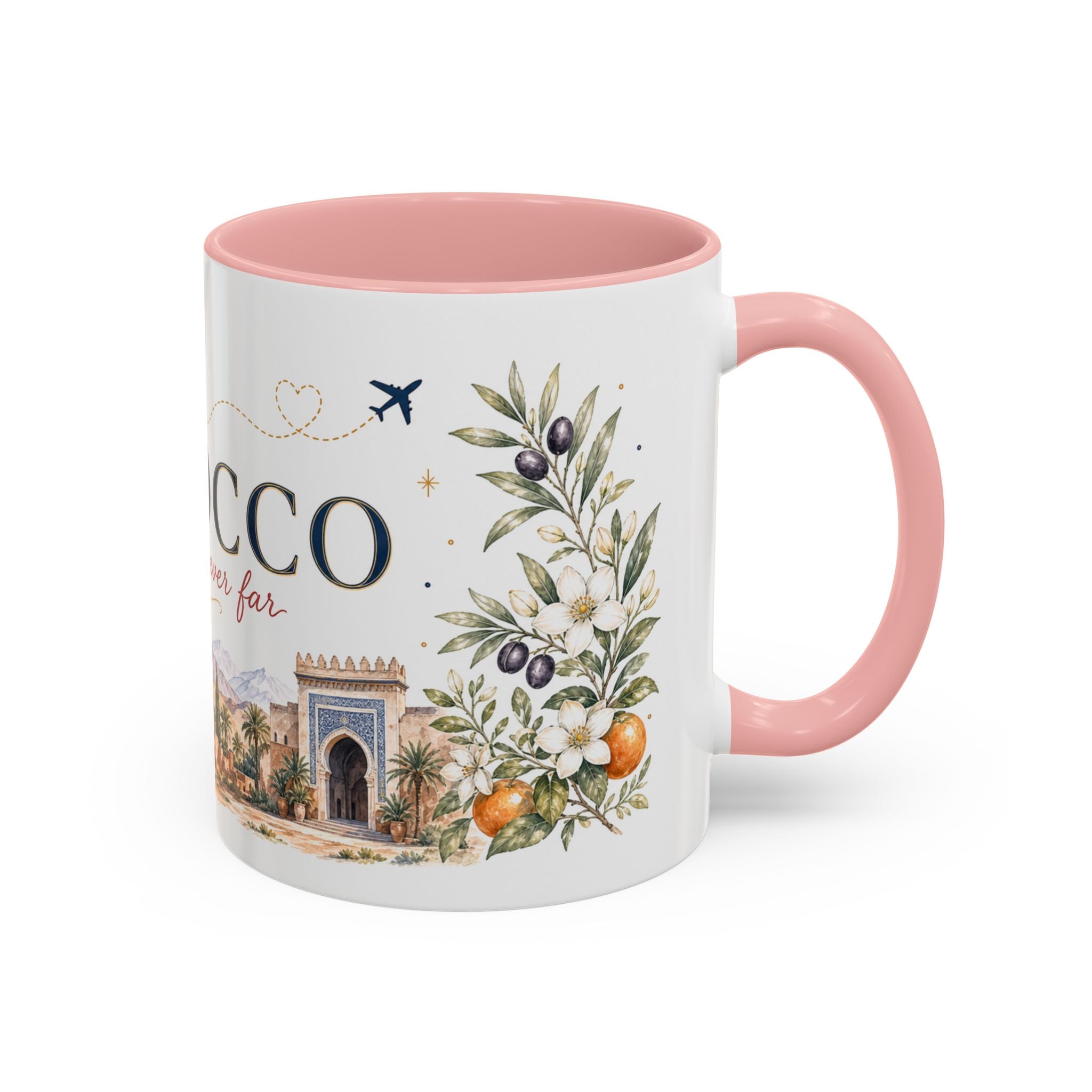 Morocco Home Country Mug | Moving Away Gift | Long Distance Friendship | 11 oz 15 oz Accent Mug