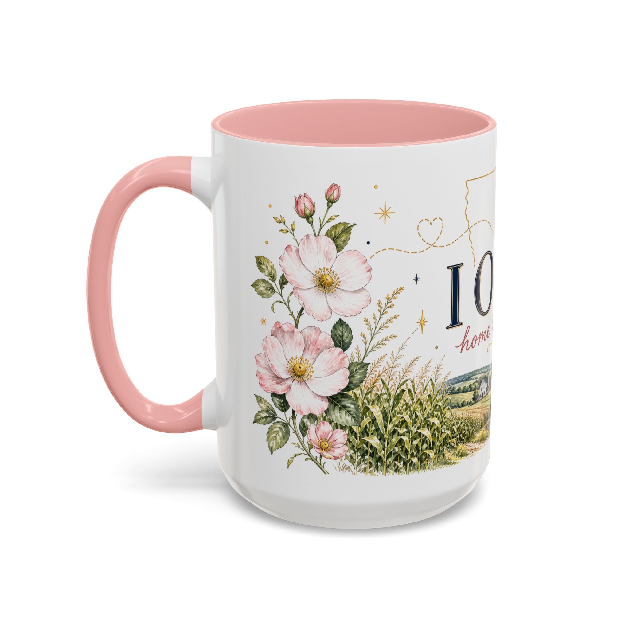 Iowa State Mug | Home is Never Far Accent Mug (11oz or 15oz)