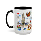 Munich Travel Mug | European City Souvenir Accent Coffee Mug | 11oz 15oz Ceramic Cup