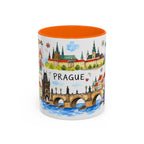 Prague Travel Mug | European City Souvenir Accent Coffee Mug | 11oz 15oz Ceramic Cup