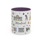 Madrid Christmas Mug | Watercolor City Souvenir, Travel Memories, Ceramic Coffee Cup