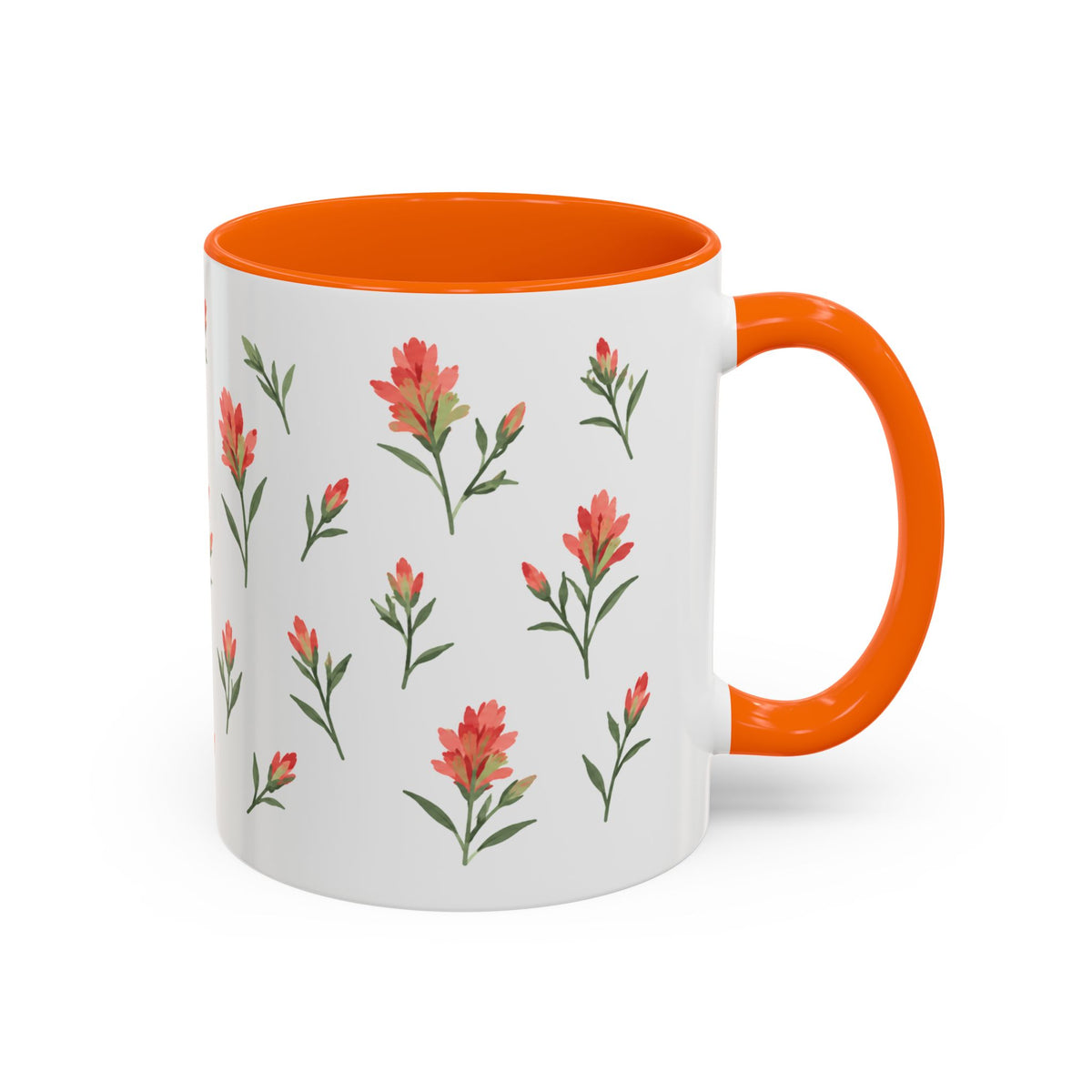 Wyoming Indian Paintbrush Mug, State Flower Floral Coffee Cup, 11oz Botanical Gift