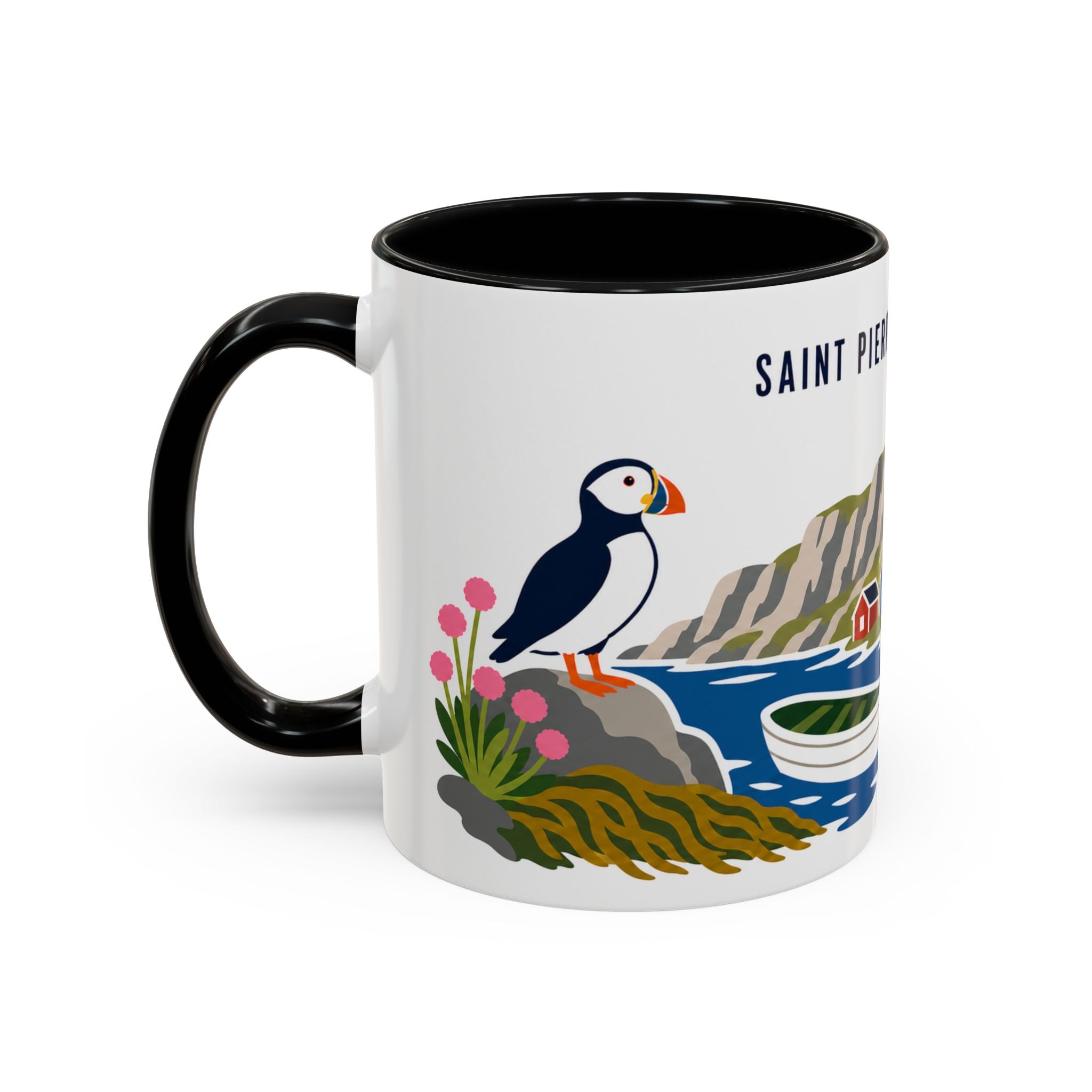 Saint Pierre and Miquelon Coffee Mug | Travel Souvenir Accent Mug | Country Gift Ceramic Cup 11oz 15oz