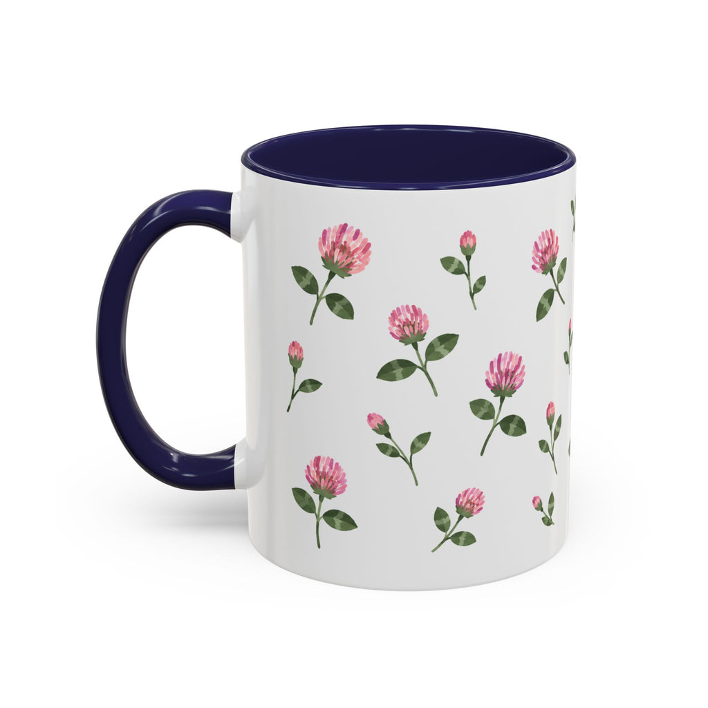 Vermont Red Clover Mug, State Flower Floral Coffee Cup, 11oz Botanical Gift
