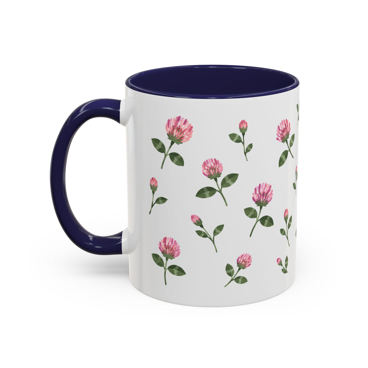 Vermont Red Clover Mug, State Flower Floral Coffee Cup, 11oz Botanical Gift