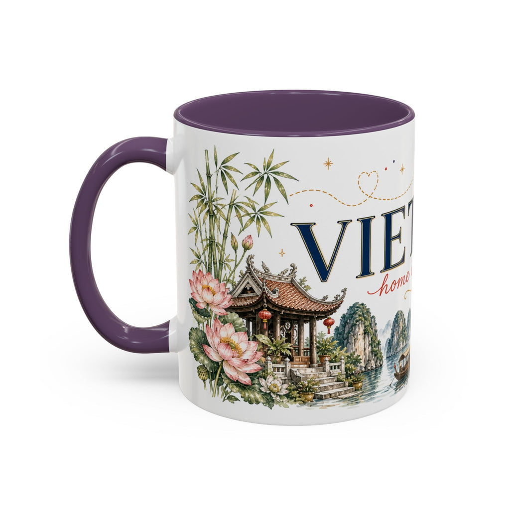 Vietnam Home Country Mug | Moving Away Gift | Long Distance Friendship | 11 oz 15 oz Accent Mug