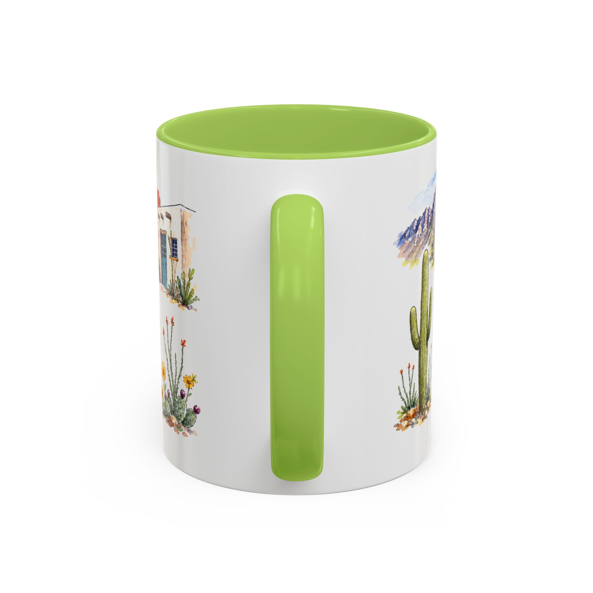 Tucson Illustrated Travel Mug | City Souvenir Accent Coffee Mug | 11oz 15oz Ceramic Cup