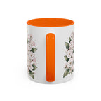 Connecticut State Map Mug | Botanical Accent Coffee Cup (11oz 15oz)