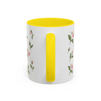 Minnesota Pink and White Lady Slipper Mug, State Flower Floral Coffee Cup, 11oz Botanical Gift