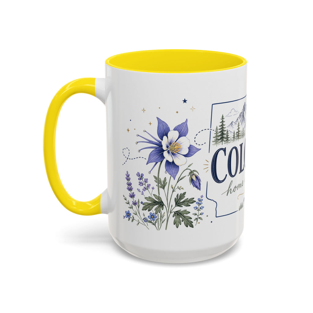 Colorado State Mug | Rocky Mountain Botanical Design | Moving Away Gift