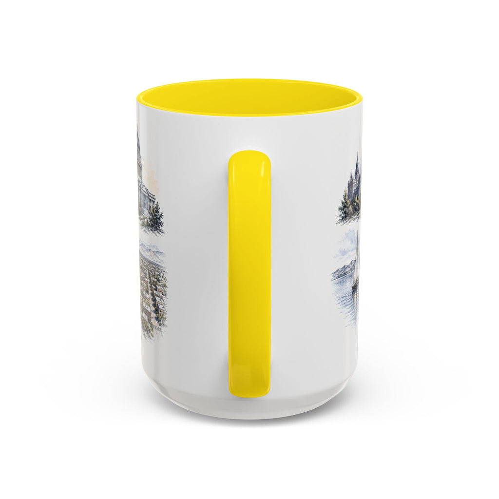 Salt Lake City Coffee Mug | United States Travel Souvenir | Vintage Illustrated City Gift | 11 oz 15 oz Accent Mug