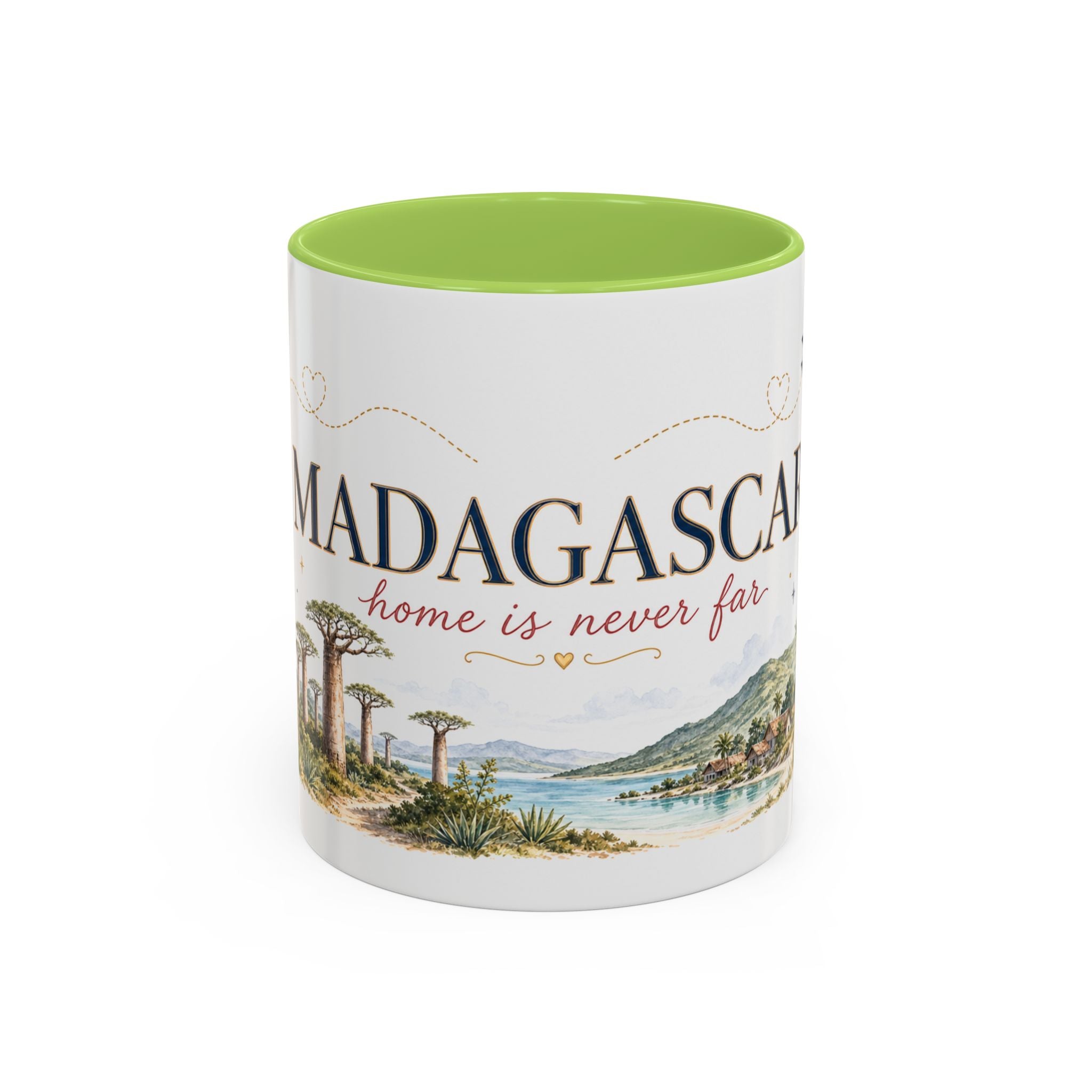 Madagascar Home Country Mug | Moving Away Gift | Long Distance Friendship | 11 oz 15 oz Accent Mug