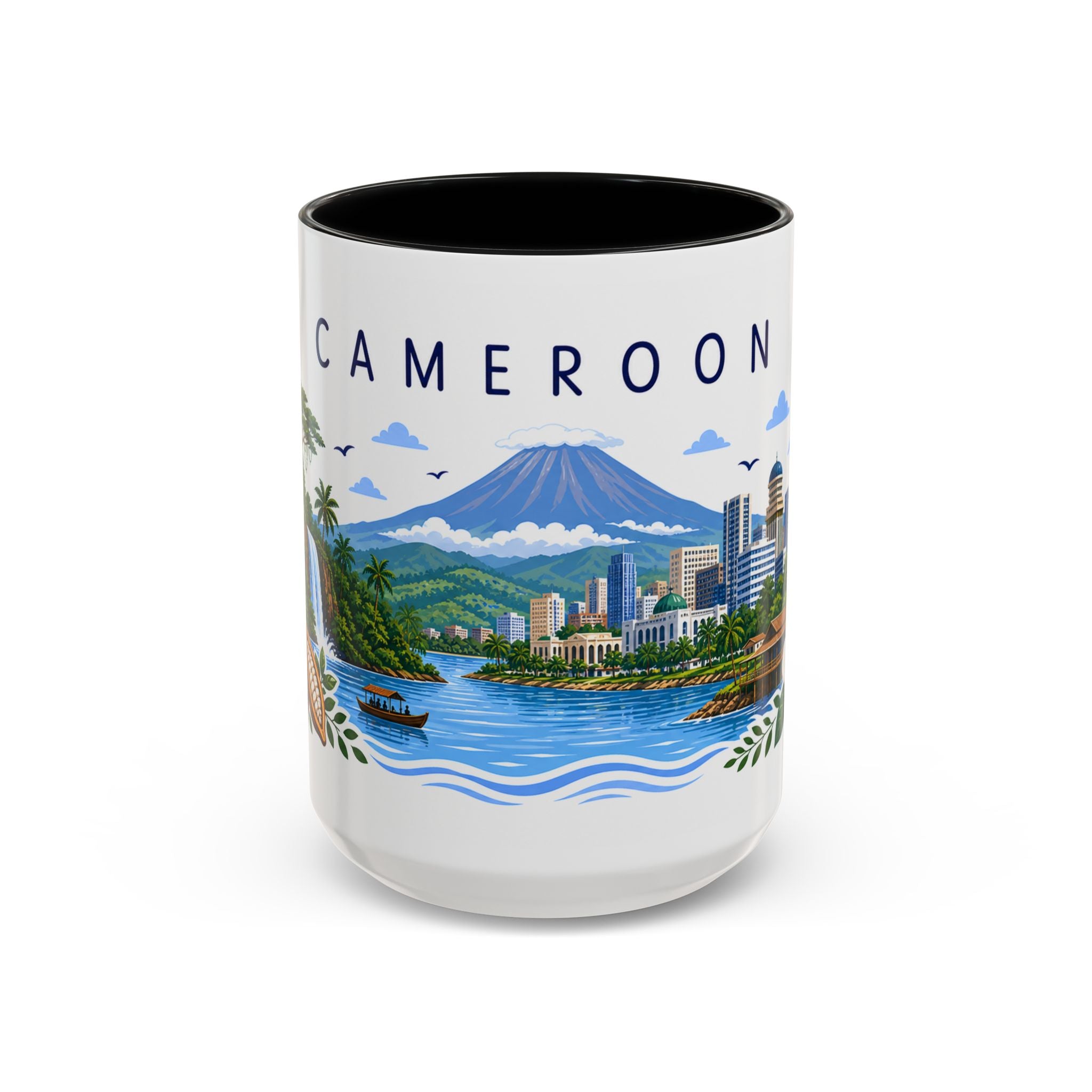 Cameroon Coffee Mug | Travel Souvenir Accent Mug | Place Gift Ceramic Cup 11oz 15oz