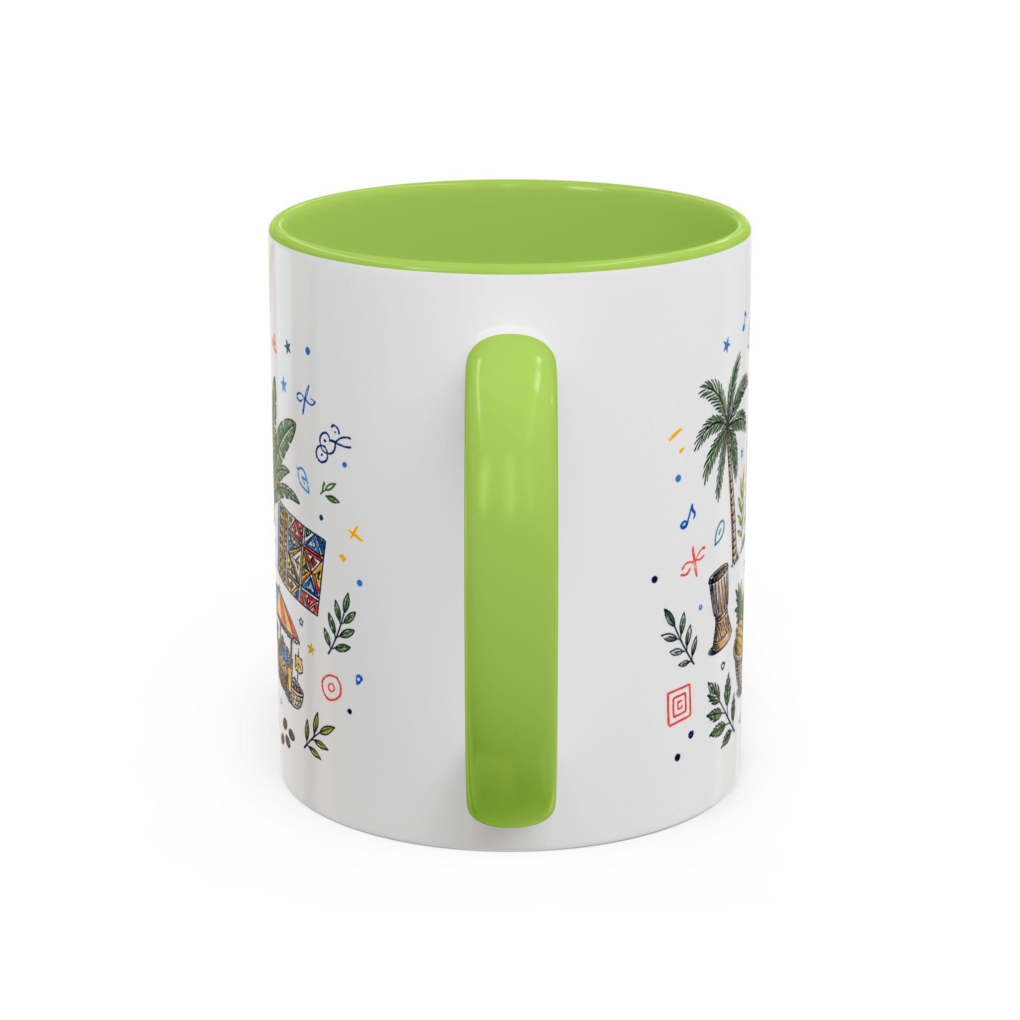 Kinshasa Coffee Mug | DR Congo Souvenir Travel Gift | Accent Color Ceramic 11oz 15oz