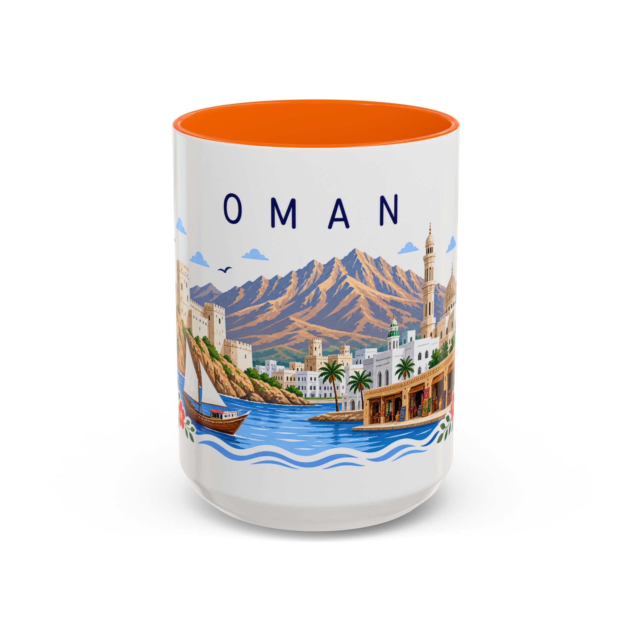 Oman Coffee Mug | Travel Souvenir Accent Mug | Place Gift Ceramic Cup 11oz 15oz