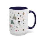 Los Angeles Christmas Mug | Watercolor City Souvenir | Ceramic Coffee Cup (11oz or 15oz)