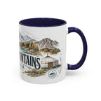 Altai Mountains Mug, Mongolia Travel Souvenir, Bucket List Gift, Accent Ceramic Coffee Mug 11oz 15oz